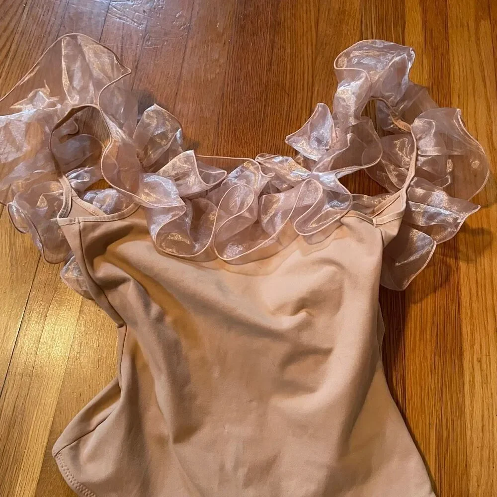 INTIMATELY FREE PEOPLE | haute wired bodysuit in light sand M $NWT 58 - Picture 4 of 10